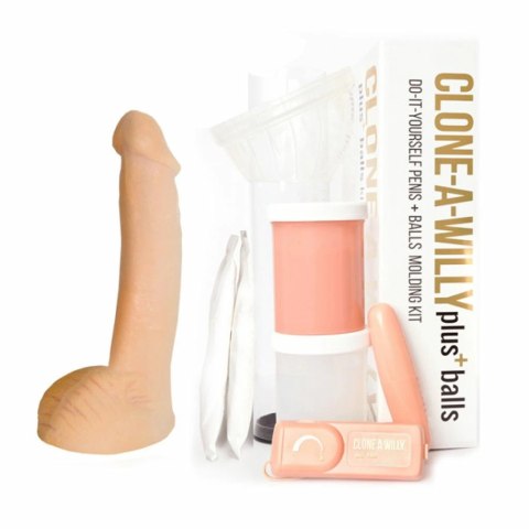 Zestaw do klonowania penisa z jądrami - Clone A Willy Kit Including Balls Nude Zestaw do klonowania penisa z jądrami - Clone A Willy Kit Including Balls Nude