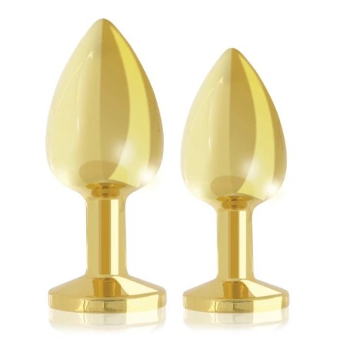 Zestaw plugów analnych - Rianne S Booty Plug Luxury Set 2x Gold Zestaw plugów analnych - Rianne S Booty Plug Luxury Set 2x Gold