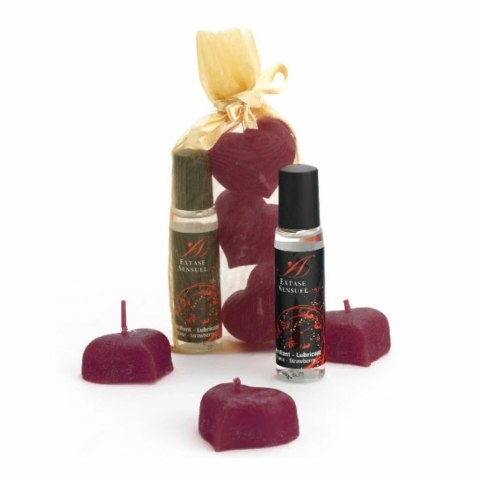 Zestaw świece i lubrykant - Extase Sensuel Naughty Kit Silk Nights Zestaw świece i lubrykant - Extase Sensuel Naughty Kit Silk Nights
