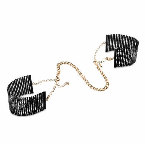 Kajdanki - Bijoux Indiscrets Desir Metallique Cuffs Black Kajdanki - Bijoux Indiscrets Desir Metallique Cuffs Black