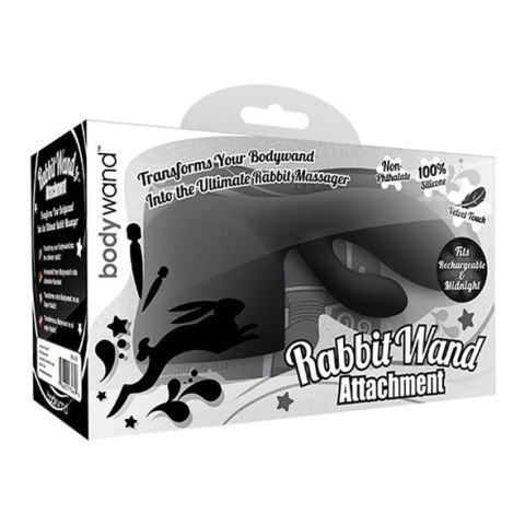 Końcówka do masażera - Bodywand Recharge Rabbit Attachment Black Końcówka do masażera - Bodywand Recharge Rabbit Attachment Black