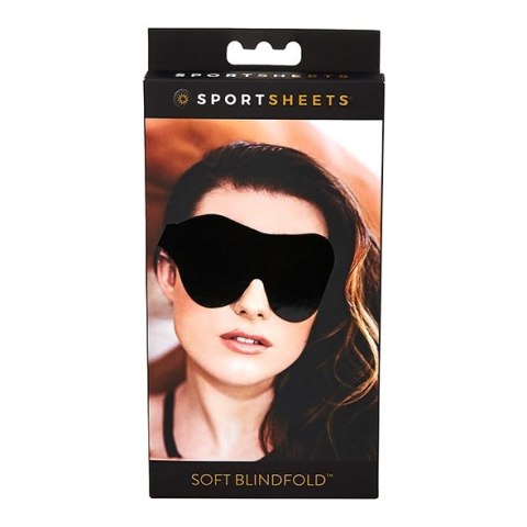 Maska na oczy - Sportsheets Soft Blindfold Black Maska na oczy - Sportsheets Soft Blindfold Black