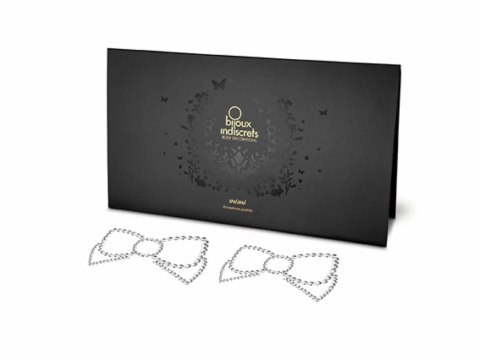 Nakładki na sutki - Bijoux Indiscrets Mimi Bow Silver Kokarda Srebrna Nakładki na sutki - Bijoux Indiscrets Mimi Bow Silver Kokarda Srebrna