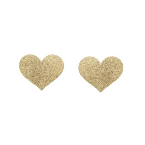 Naklejki na sutki - Bijoux Indiscrets Flash Heart Gold Naklejki na sutki - Bijoux Indiscrets Flash Heart Gold