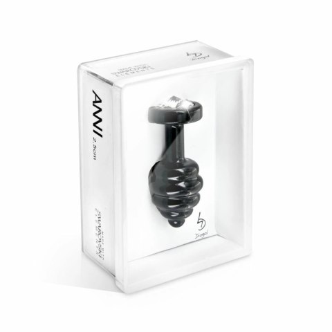 Plug analny - Diogol Ano Ribbed Black 25 mm Plug analny - Diogol Ano Ribbed Black 25 mm