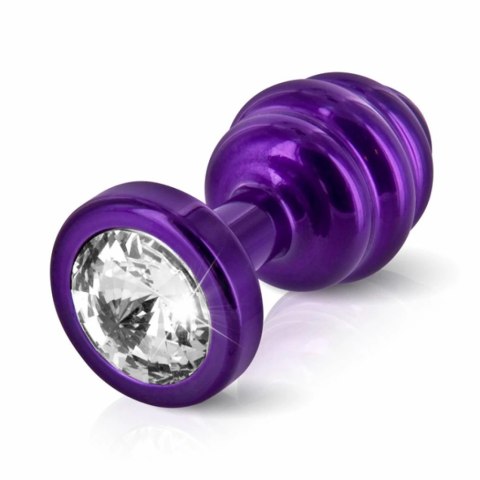 Plug analny - Diogol Ano Ribbed Purple 30 mm Plug analny - Diogol Ano Ribbed Purple 30 mm