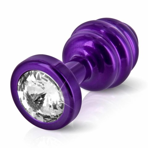 Plug analny - Diogol Ano Ribbed Purple 35 mm Plug analny - Diogol Ano Ribbed Purple 35 mm