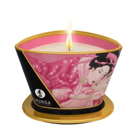Świeca do masażu - Shunga Massage Candle Rose Petals 170 ml Świeca do masażu - Shunga Massage Candle Rose Petals 170 ml