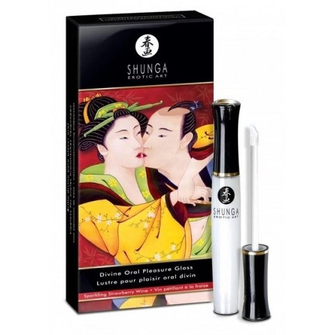 Żel do seksu oralnego - Shunga Divine Oral Pleasure Gloss Sparkling Strawberry Wine 10 ml Żel do seksu oralnego - Shunga Divine Oral Pleasure Gloss Sparkling Strawberry Wine 10 ml