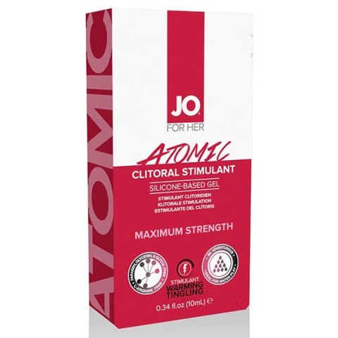 Żel stymulujący intensywny - System JO Clitoral Stimulant Warming Atomic 10 ml Żel stymulujący intensywny - System JO Clitoral Stimulant Warming Atomic 10 ml