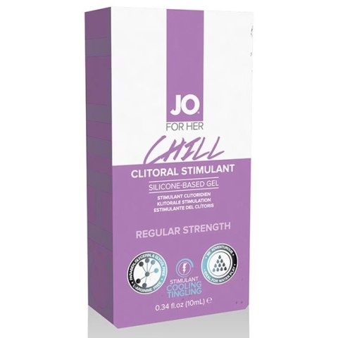 Żel stymulujący łagodny - System JO Clitoral Stimulant Cooling Chill 10 ml Żel stymulujący łagodny - System JO Clitoral Stimulant Cooling Chill 10 ml