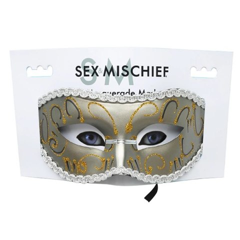Maska na oczy - S&M Grey Masquerade Mask Maska na oczy - S&M Grey Masquerade Mask