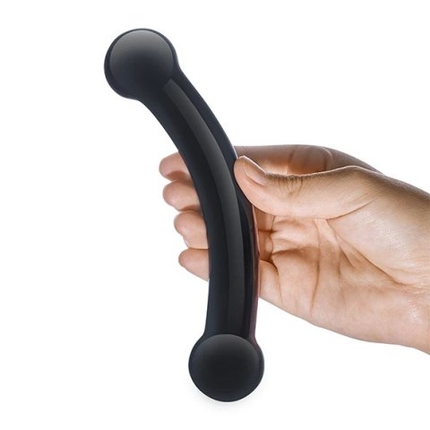 Szklane dildo - Glas Double Bull Black Szklane dildo - Glas Double Bull Black