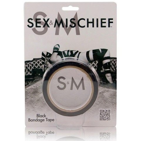 Taśma do bondage - S&M Black Bondage Tape Taśma do bondage - S&M Black Bondage Tape