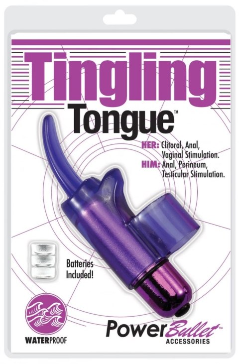 Wibrator na palec - PowerBullet Tingling Tongue Purple Wibrator na palec - PowerBullet Tingling Tongue Purple
