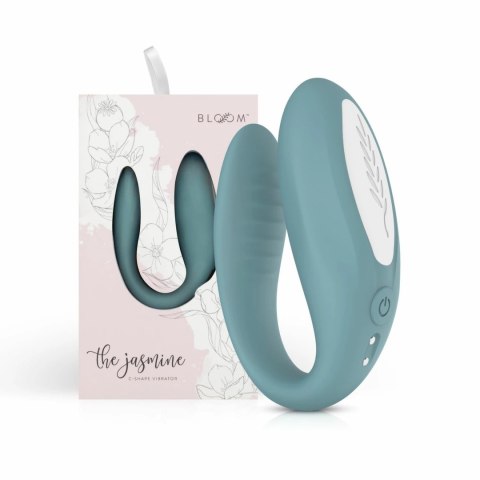 Bloom Jasmine C-Shape Zielony - Wibrator z technologią Swipe, silikonowy Bloom Jasmine C-Shape Zielony - Wibrator z technologią Swipe, silikonowy