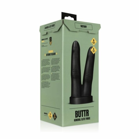 BUTTR Victory Double Finger anatomiczna baza silikonowa czarny BUTTR Victory Double Finger anatomiczna baza silikonowa czarny