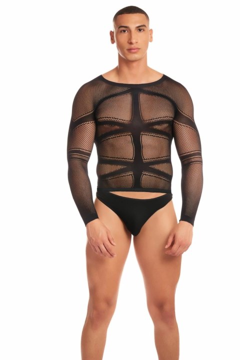 Rene Rofe Cam Boy komplet dwuczęściowy czarny, koszula i slipy Rene Rofe Cam Boy komplet dwuczęściowy czarny, koszula i slipy