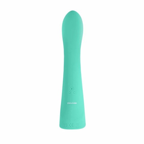 Evolved Come With Me model G-spot, turkusowy, silikonowy, wodoodporny Evolved Come With Me model G-spot, turkusowy, silikonowy, wodoodporny