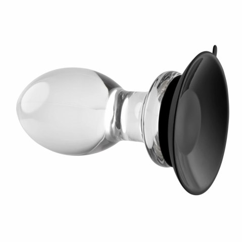 Evolved Crystal Ball Plug - korek anatomiczny z przyssawką, transparentny Evolved Crystal Ball Plug - korek anatomiczny z przyssawką, transparentny
