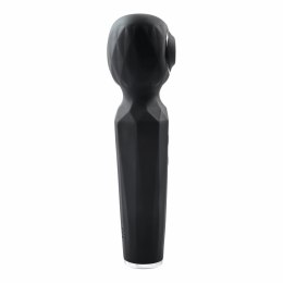 Evolved Rainbow Sucker Wand Black - wielofunkcyjny masażer z podwojnym systemem stymulacji