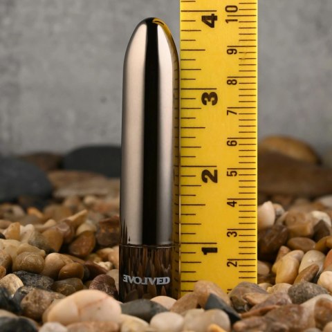 Evolved Real Simple Bullet Chrome Black - Miniaturowy Wibrujący Model USB Evolved Real Simple Bullet Chrome Black - Miniaturowy Wibrujący Model USB