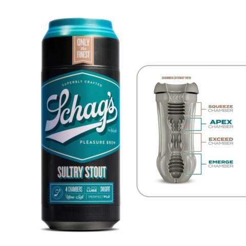 Schag's Sultry Stout Frosted - wielokomorowa maszyna intymna z systemem PerfectFlo™ Schag's Sultry Stout Frosted - wielokomorowa maszyna intymna z systemem PerfectFlo™