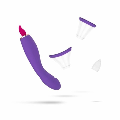 Satisfyer Pleasure Pump G-Spot Vibrator Fioletowy 2 Nasadki USB Satisfyer Pleasure Pump G-Spot Vibrator Fioletowy 2 Nasadki USB