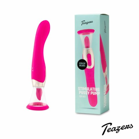 Teazers Pleasure Pump Pink - Pompa Intymna z Wibratorem G-Spot 2w1 Teazers Pleasure Pump Pink - Pompa Intymna z Wibratorem G-Spot 2w1