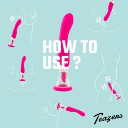 Teazers Pleasure Pump Pink - Pompa Intymna z Wibratorem G-Spot 2w1