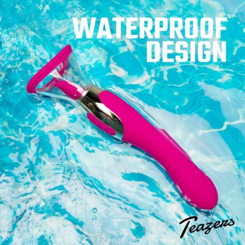 Teazers Pleasure Pump Pink - Pompa Intymna z Wibratorem G-Spot 2w1 Teazers Pleasure Pump Pink - Pompa Intymna z Wibratorem G-Spot 2w1