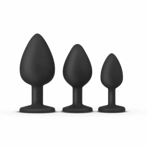EasyToys Zestaw 3 anatomicznych korkow silikonowych, rozmiar S/M/L, czarne EasyToys Zestaw 3 anatomicznych korkow silikonowych, rozmiar S/M/L, czarne