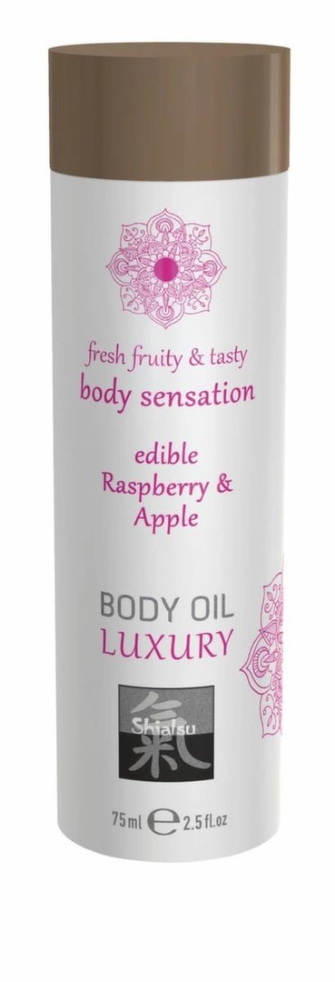 Shiatsu Luxury Body Oil Edible Malinowo-Jabłkowy 100 ml do masażu Shiatsu Luxury Body Oil Edible Malinowo-Jabłkowy 100 ml do masażu