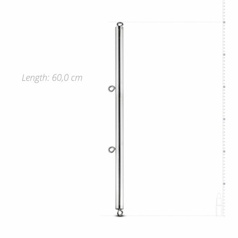 Sinner Gear Metalowy Rozpor Stalowy z 4 Pierścieniami 60 cm Silver Sinner Gear Metalowy Rozpor Stalowy z 4 Pierścieniami 60 cm Silver