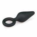 EasyToys Korek anatomiczny z uchwytem silikonowy czarny S