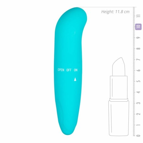 EasyToys Mini Wibrator Punktowy G z Zakrzywioną Końcowką Turkusowy EasyToys Mini Wibrator Punktowy G z Zakrzywioną Końcowką Turkusowy