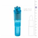 EasyToys Pocket Rocket Blue - Kompaktowy masażer intymny z 4 nasadkami