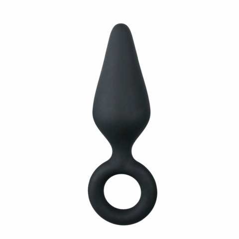 Easytoys Korek silikonowy z uchwytem, czarny, rozmiar Medium Easytoys Korek silikonowy z uchwytem, czarny, rozmiar Medium