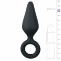 Easytoys Korek silikonowy z uchwytem, czarny, rozmiar Medium