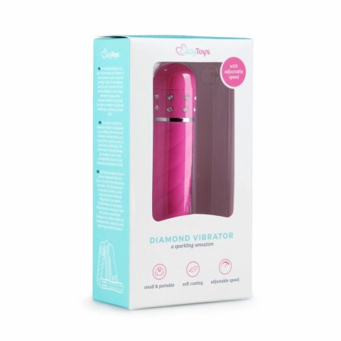 Love Diamond Model Pink - Kompaktowy Wibrator z Regulacją Wibracji Love Diamond Model Pink - Kompaktowy Wibrator z Regulacją Wibracji