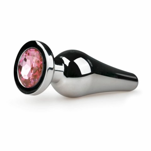 Rimba Aluminium Plug z Kryształem - Model Srebrny, Rozmiar S Rimba Aluminium Plug z Kryształem - Model Srebrny, Rozmiar S