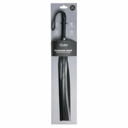 Sinner Gear Mini Skorzany Flogger z Ergonomicznym Uchwytom Czarny