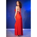 Chilirose CR 4857 Komplet Top i Spodnie Czerwony Rozmiar S