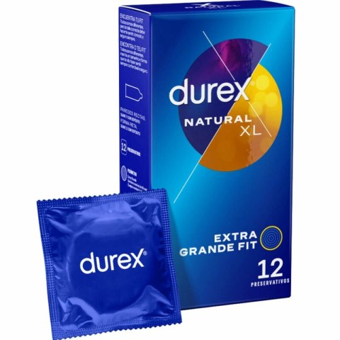 Durex Natural XL 12 szt. prezerwatywy powiększony rozmiar lateks Durex Natural XL 12 szt. prezerwatywy powiększony rozmiar lateks