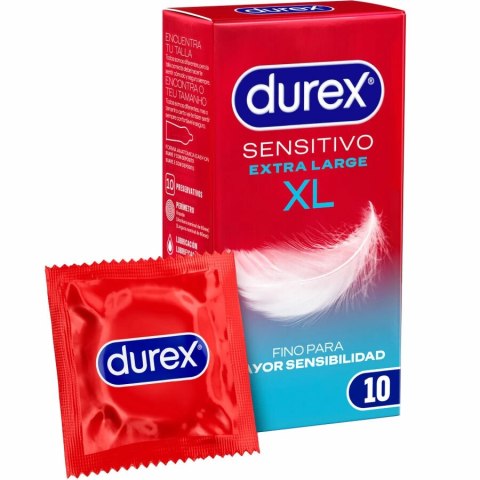 Durex Sensitive XL - cienkie prezerwatywy anatomiczne 10 sztuk Durex Sensitive XL - cienkie prezerwatywy anatomiczne 10 sztuk