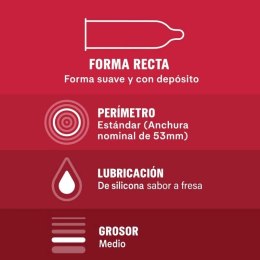 Durex Taste Me 12 szt. Kolorowe prezerwatywy o owocowych aromatach