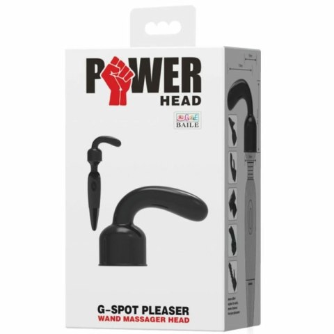 Baile Power Head czarna wymienna głowica do masażera punktowego TPR Baile Power Head czarna wymienna głowica do masażera punktowego TPR