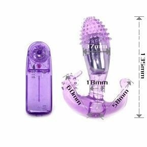 Baile Ripple Liliowy - wielofunkcyjny stymulator z wibracjami, silikon Baile Ripple Liliowy - wielofunkcyjny stymulator z wibracjami, silikon