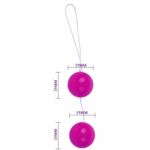 Baile Twins kulki intymne unisex liliowe TPR podwojny system Baile Twins kulki intymne unisex liliowe TPR podwojny system
