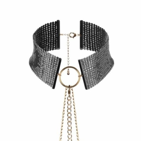 Bijoux Indiscrets Desir Metallique czarny naszyjnik metaliczny, regulowany